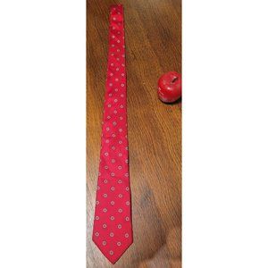 Stafford Red Silk Sailing Steering Wheel Pattern Men's Tie